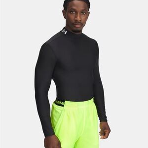 Under Armour Men's Black heatgear og compression long sleeve mock neck 96510